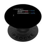 If Coding Headphones Focus Funny Coder Computer Geek Nerd PopSockets PopGrip: Swappable Grip for Phones & Tablets