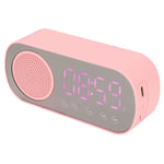 FM Radio Digital Clock Small Portable Wireless Alarm Clock Speaker 1600mAh For