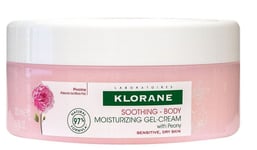 Klorane Soothing Body Moisture Gel Cream with Peony for Dry Sensitive Skin 200ml