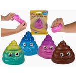 GL 2-pack Sticky Squeeze Poo Stressboll Klämboll Fidget Toy Stress Multifärg