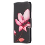 Huawei Honor 9X Lite PU Skinndeksel m. Lommebok - Rosa Blomst