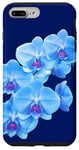 Coque pour iPhone 7 Plus/8 Plus Magnifique orchidée phalaenopsis bleue en forme de mania