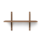 Ferm Living Sector hylla single narrow  Oak, brass