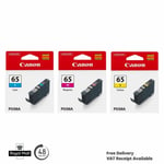 Canon CLI-65 C.M.Y Genuine Ink Cartridges for Canon Pixma Pro 200 Printer