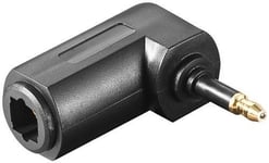 Goobay Audio adaptor 3.5mm mini TOSLINK male angled to TOSLINK female (11923)
