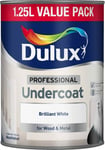 Dulux Professional Undercoat Brilliant White Value Tin 1.25L Wood Metal Paint 