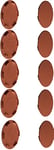 cyclingcolors 10x cache trou bouchon plastique 5mm à 35mm capuchon protection vis blanc noir gris marron meuble table chaise mur (Øtrou 35mm/Brun RAL 8007)