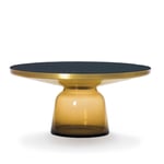 ClassiCon - Bell Coffee Table, Top Brass, Laquered Glass Black