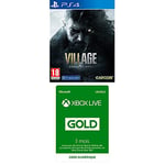 Resident Evil VIllage (Xbox Series X) + Xbox Live 3 mois (Code de téléchargement)