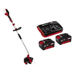 Einhell Power X-Change 36V Cordless Strimmer With Battery (x2) And Charger - 30cm Cutting Width, Cordless Grass Trimmer and Lawn Edger With Auto Line-Feed - GE-CT 36/30 Li E + 2 x 3Ah Starter Kit