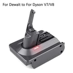 Pour Dewalt à V7 V8 - Adaptateur de batterie pour Dewalt, 18V, 20V, Eddie ion, batterie pour Dyson, utilisati
