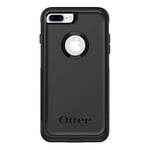 OtterBox iPhone 8 PLUS & iPhone 7 PLUS (ONLY) Commuter Series Case - BLACK, Slim & Tough, Pocket-Friendly, with Port Protection