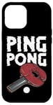 Coque pour iPhone 14 Pro Max Ping Pong Power Raquette de tennis de table