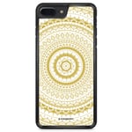 iPhone 8 Plus Skal - White Gold Mandala