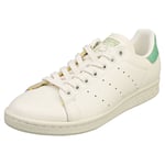 adidas Stan Smith Mens Off White Green Classic Trainers - 4 UK