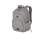 Travelite Basics 096308 Backpack Hand Luggage with Laptop Compartment 15.6 Inches Daypack Melange Fashionable Backpack in Melange Look 45 cm 22 Litres, lightgrey, 22 Litres, Rucksack Melange