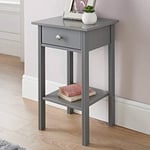 RA-HOMESTORE Larson Side Table in a Stunning Grey Finish