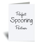 60 Second Makeover Perfect Spooning Partner Greeting Card Wife Valentines Day Funny Birthday