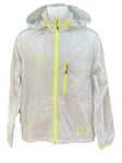 New NIKE Athletic Dept AD Packable Lightweight Reflective Activity Jacket Grey M