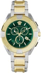 Versace VE5CA0423 Chrono Grøn/Gul guldtonet stål Ø46 mm