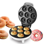 Electric Doughnut Maker Machine, 7 Hole Donut, Nonstick Hot Plates, Household Baking DIY