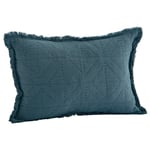 Broderat Kuddfodral 30x45 cm, Dusty Blue
