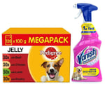 Pedigree Adult Dog Food 120 Pouches & Vanish Pet Expert Carpet Care Spray 500ml