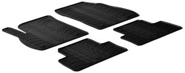Gummimattor lampliga for Opel Zafira C 2011 TDesign 4delad monteringsklammor