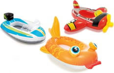 Intex Kids Inflatable Boat Float Swimming Pool Cruiser Toy Paddling Water Ride