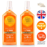 Bondi Sands Protect and Tan SPF15 Tanning Oil Lightweight UV Protection 150mlX2