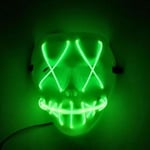 Cool Horror Grimace Wire Led Luminous Mask Halloween Party