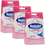 3x Neutradol Vacuum Deodorizer Vac Sac Fresh Pink 3 Sachets Hoover Air Freshner
