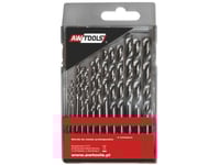 Metal Drill Bit Awtools Hss Cylindrical 1.5 2 4.5 4 5.5 5 4.8 3 2.5 3.5 6 3.2 6.5Mm Set (Aw41201)