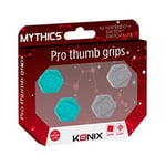 Konix Mythics Pack de 4 appuie-Pouces antidérapants pour joysticks Console Nintendo Switch Lite - Turquoise et Gris
