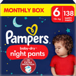Pampers Baby Dry Night Pants Blöjor Stl 6 15+ kg 138-pack