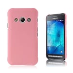 Samsung Galaxy Xcover 3 Hårt Gummiskal - Rosa