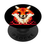 Pixel Art 8-Bit Fox PopSockets Swappable PopGrip