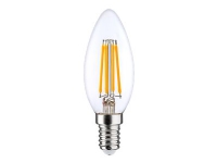 Leduro FILAMENT - LED-glödlampa med filament - form: C37 - E14 - 6 W - klass F - 3000 K