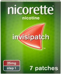 Nicorette Step 1 Invisi Patch Nicotine 7 Patches, 25 Mg