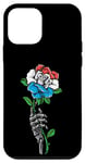 Coque pour iPhone 12 mini Luxembourg Rose Squelette Pride Drapeau Luxembourgeois Racines Cadeaux