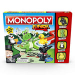 Monopoly Junior Game, Monopoly Board Game for Kids, Family Game for 2-4 Players, Multicolor