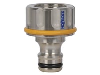 Hozelock 2046, Krananslutning, 1/2", Mässing, Nickel