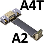 5cm A2-A4T Câble d'extension HDMI Standard type A V2.0 intégré, prend en charge le câble plat 2K / 144hz 4K/60Hz, câble d'extension de fil d'ordinateur Nipseyteko
