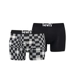 Levi's Men's Warped Racerblock Boxer Shorts, Black Combo, XXL