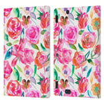 Head Case Designs Officially Licensed Ninola Summer Roses Floral 2 Leather Book Wallet Case Cover Compatible With Amazon Kindle Fire HDX 8.9