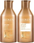 Redken All Soft Shampoo 300Ml & Conditioner 300Ml Duo