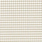 Vaxduk i textil, rutig beige och vit 140cm, metervara från IT