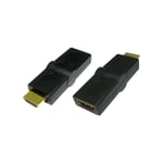 HDMI Swivel Adapter Multi Angle Right Angle Type A Male to Female Connector