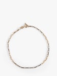 L & T Heirlooms Second Hand 9ct Yellow Gold Box Link Bracelet, Dated Circa 1989, Gold
