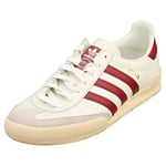 adidas Jeans Mens White Red Casual Trainers - 8 UK